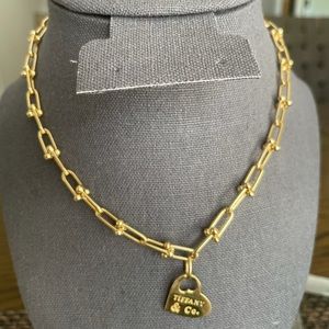 ❤️Sold❤️18k solid god Tiffany inspired necklace